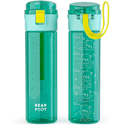 Kinderdrinkfles, 500 ml, licht - logo-mint Joy&Bloom