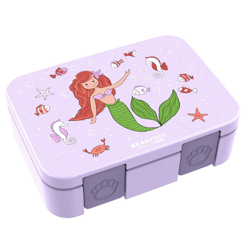 Lunchbox, lek -proof - zeemeermin lila Joy&Bloom