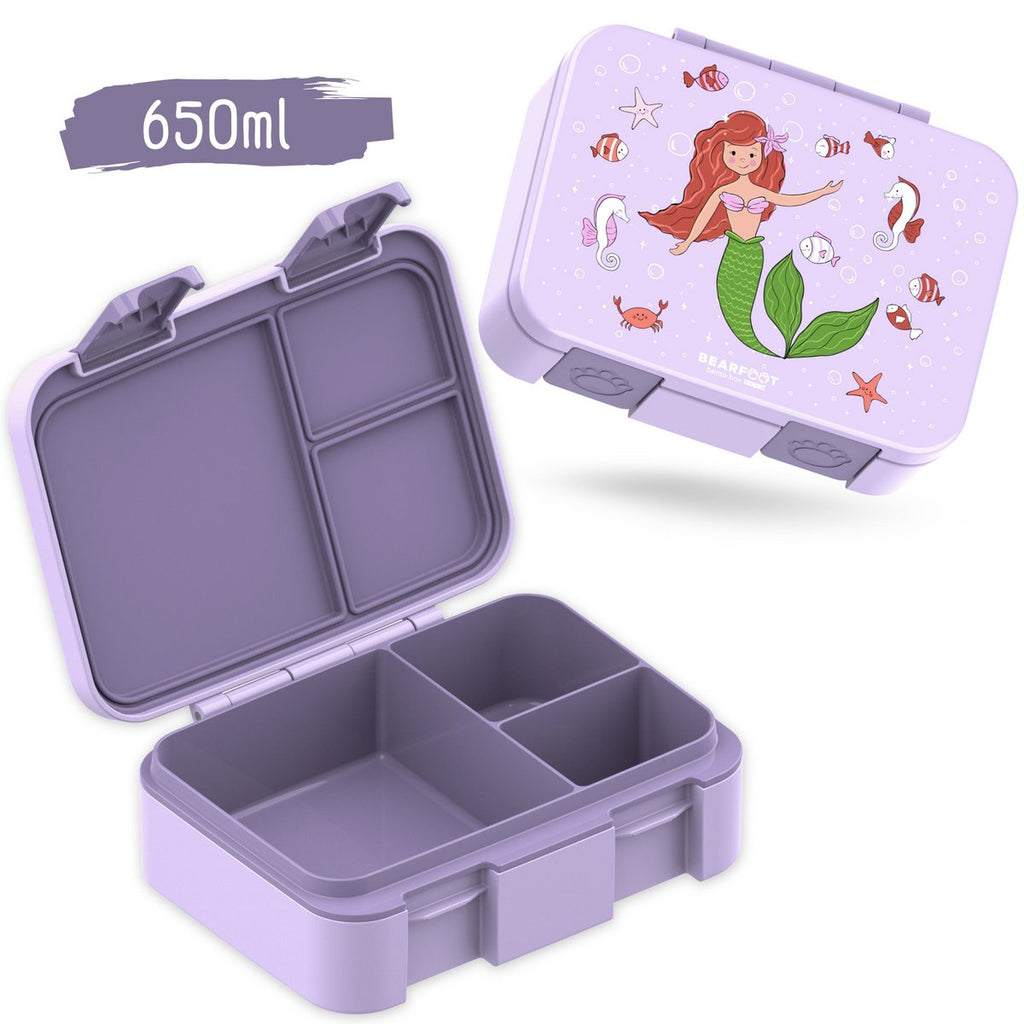 Lunchbox, lek -proof - zeemeermin lila Joy&Bloom