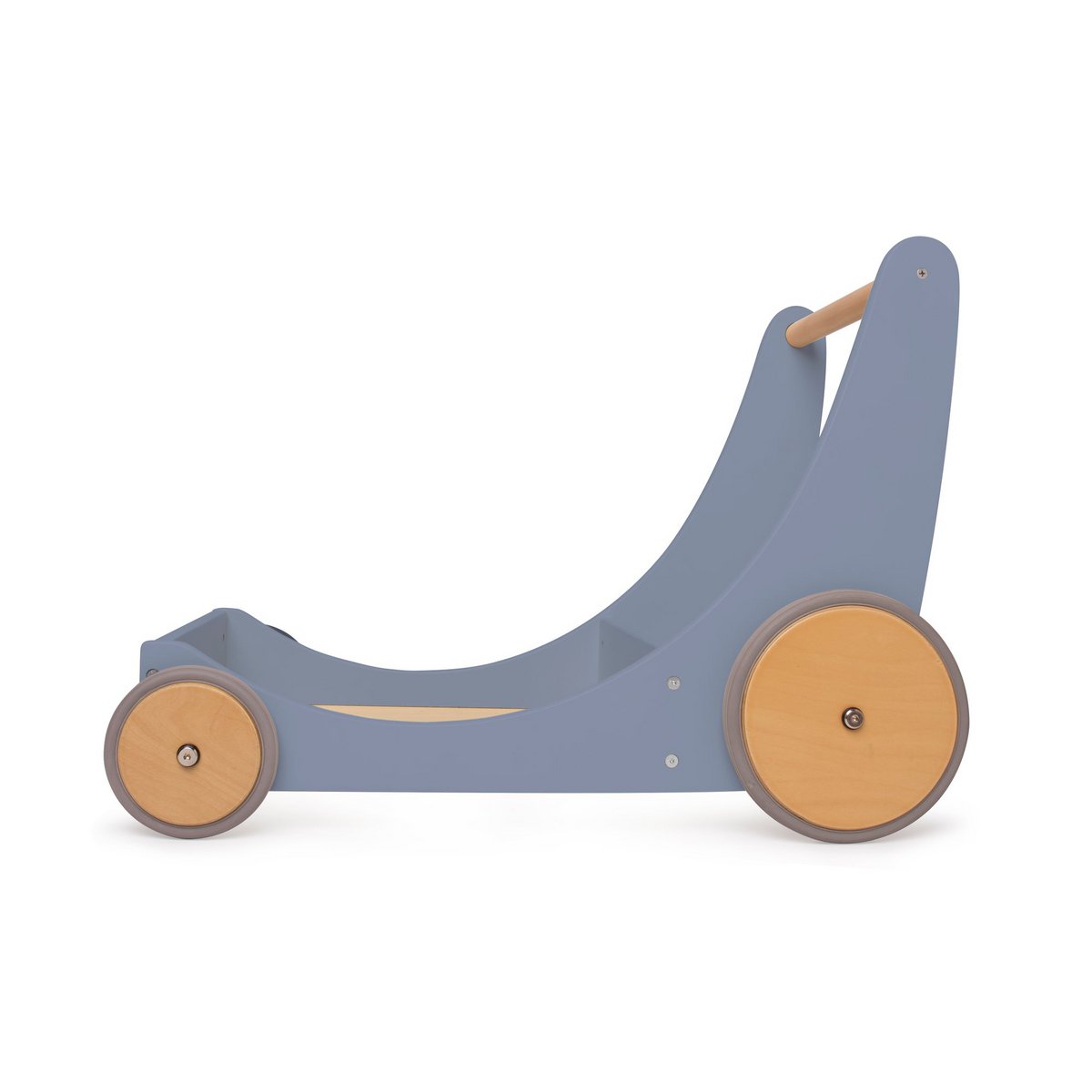 Kinderfeets 2-in-1 houten opbergkar & loopwagen - Slate Blue OP=OP Joy&Bloom