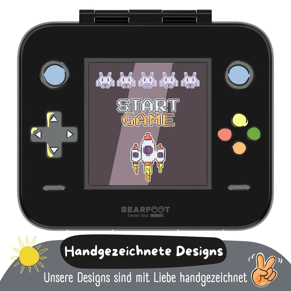 Leaf kan met onderwerpen, licht en lek -proof - game zwart Joy&Bloom