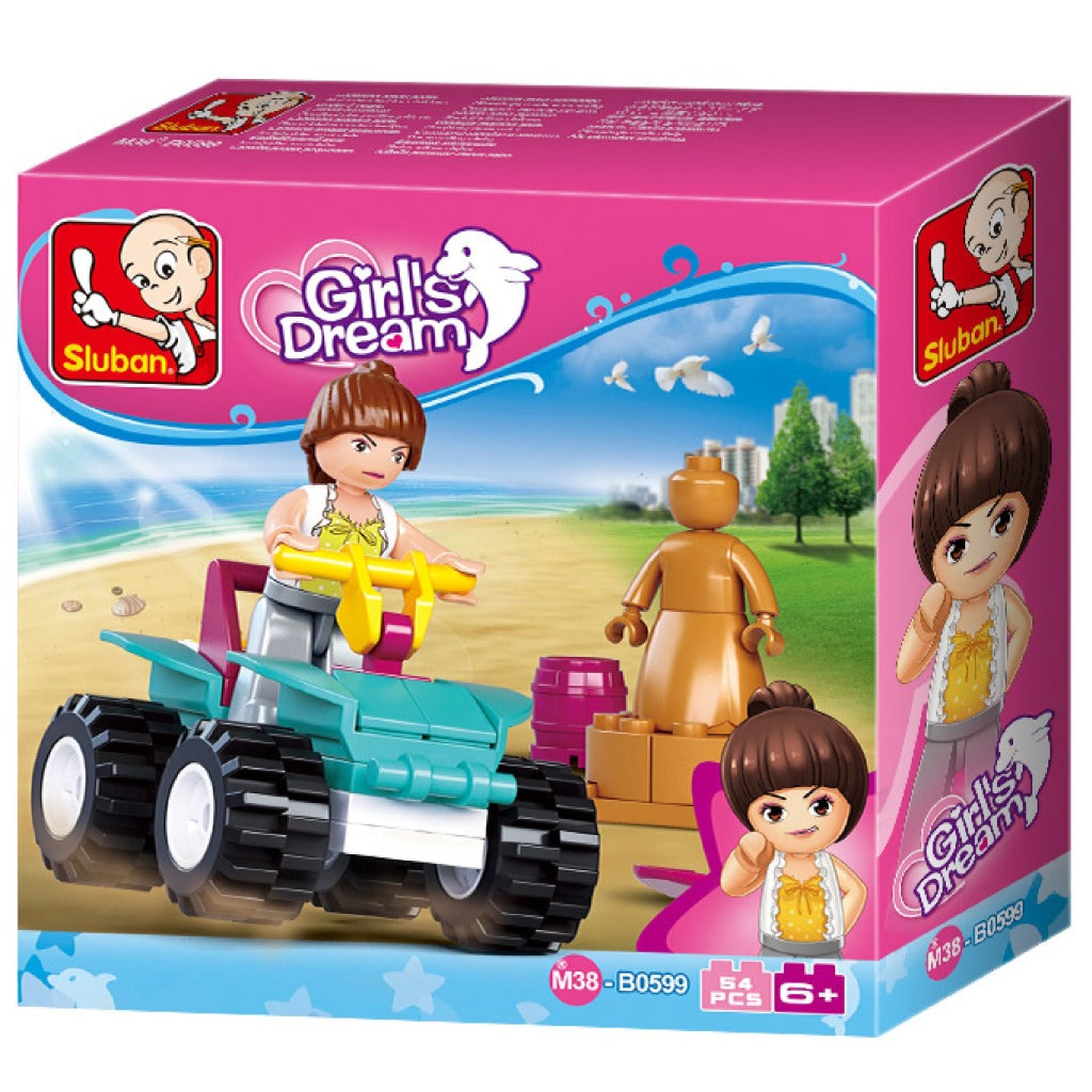 Sluban M38-B0599 Girls Dream Beach Quad 54-Delig Sluban Joy&Bloom