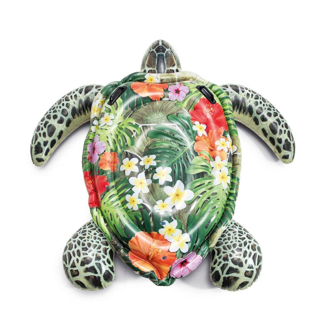 Intex 57555Np Realistische Opblaasbare Zeeschildpad 191X170 Cm Relaxen en Spelen Joy&Bloom
