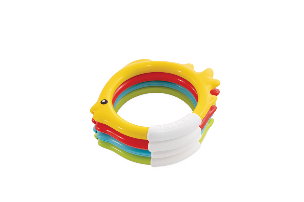 Intex 55507 Duikringen Set Van 4 Relaxen en Spelen Joy&Bloom
