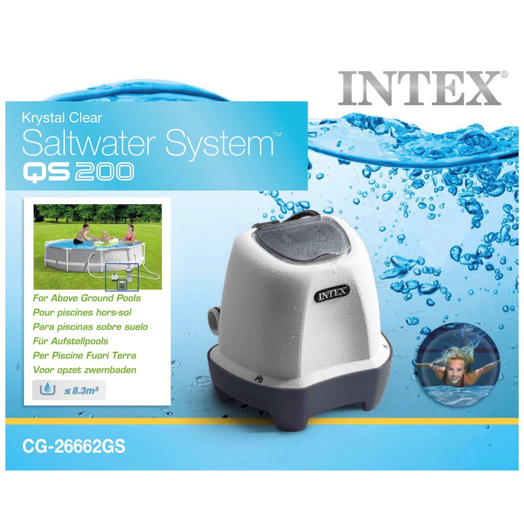 Intex 26662Gs Krystal Zoutwater Systeem 12 Volt Qs200 Filterpompen Joy&Bloom