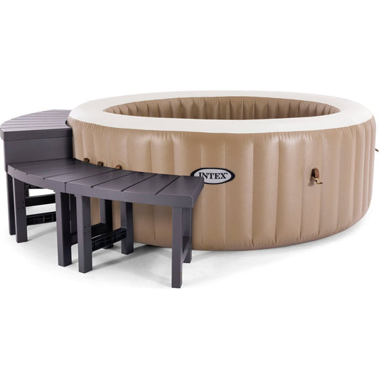 Intex 28515 Spa Bijzettafel Set 3-Delig Grijs Default Title Whirlpool Spa Pool Joy&Bloom