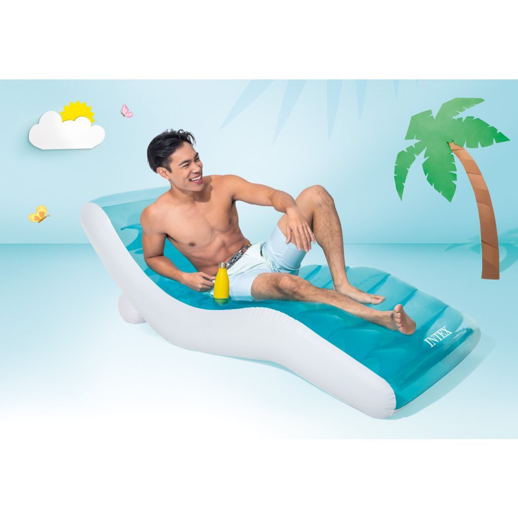 Intex 56874Eu Wet Set Collection Luchtmat 191X99 Cm Blauw/Wit Luchtbedden Joy&Bloom