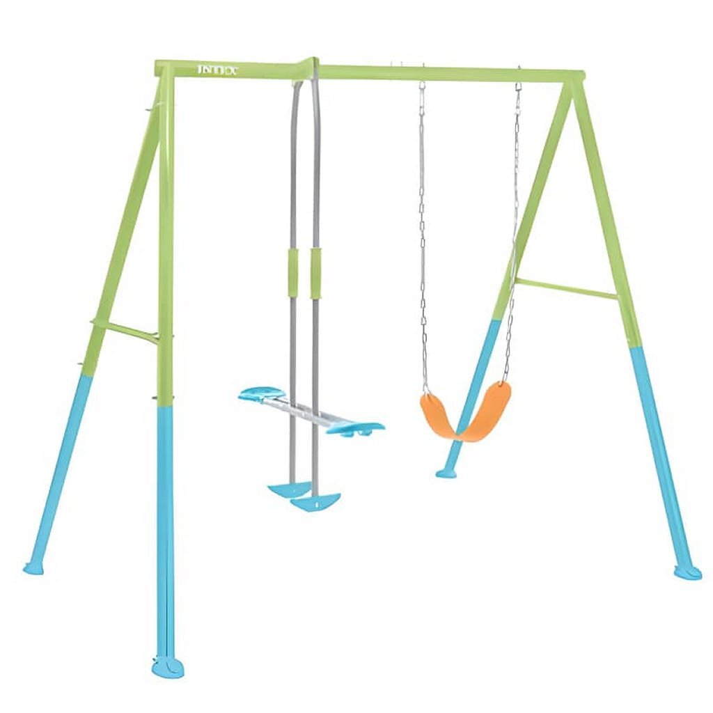 Intex 44120 Schommelset 254X251X211 Cm Blauw/Groen/Oranje Default Title Schommels Joy&Bloom