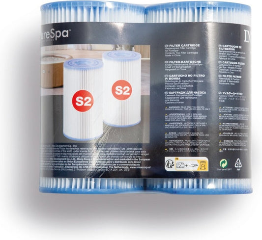 Intex 29012 Purespa Twin Pack Filter Cartridge Type S2 Default Title Filters Joy&Bloom