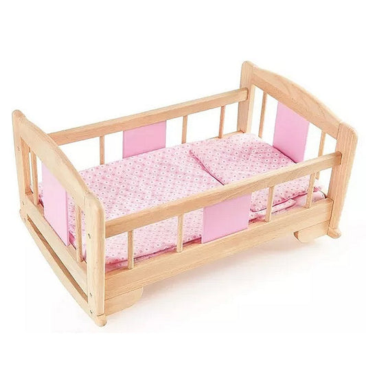Pintoy Houten Poppen Schommelbed 53 Cm Default Title Poppen Accessoires Joy&Bloom