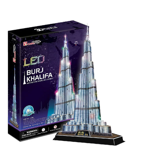 Cubic Fun 3D Led Puzzel Burj Khalifa 136 Stukjes Default Title 3D Puzzels Joy&Bloom