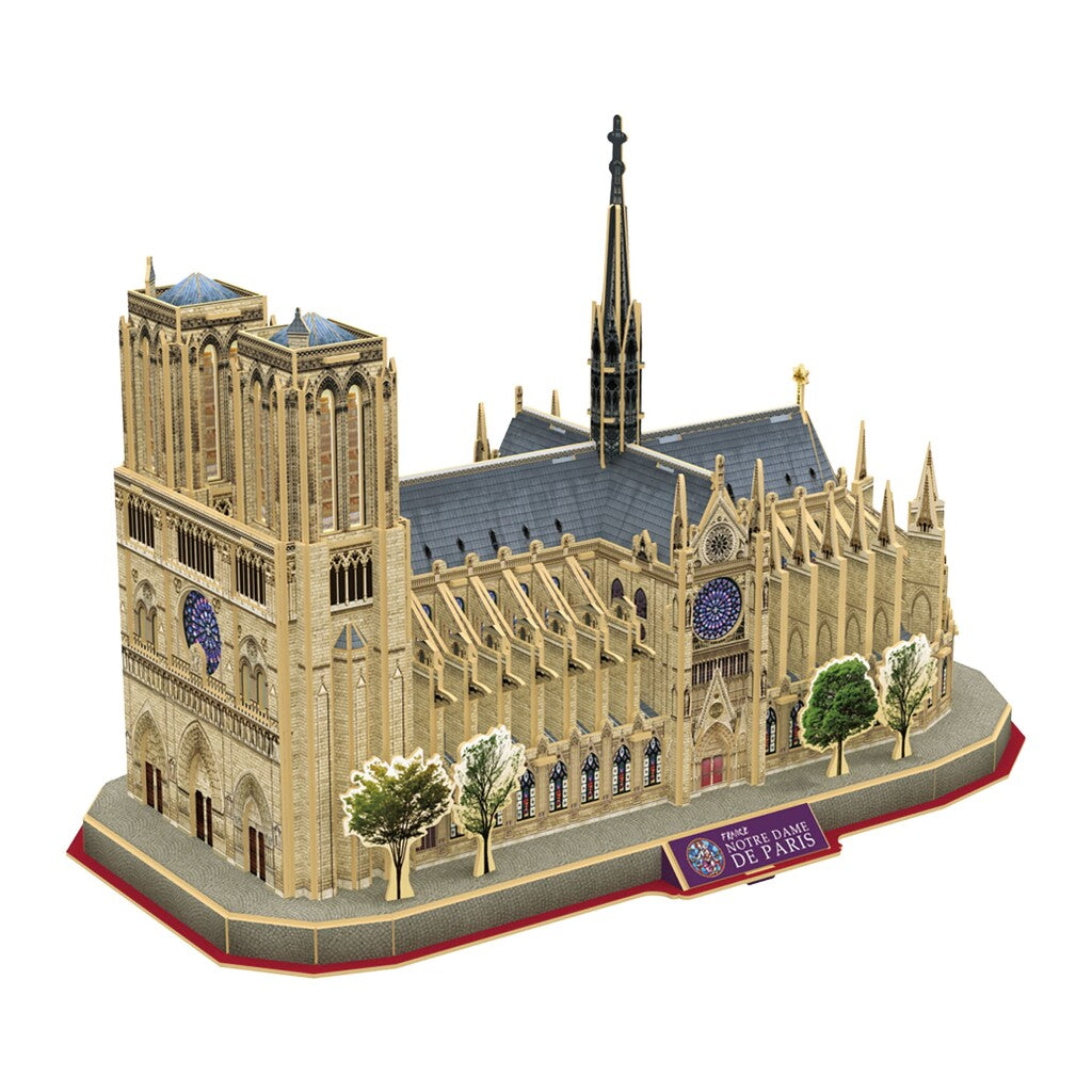 Cubic Fun National Geographic 3D Puzzel Notre-Dame Parijs 128 Stukjes 3D Puzzels Joy&Bloom