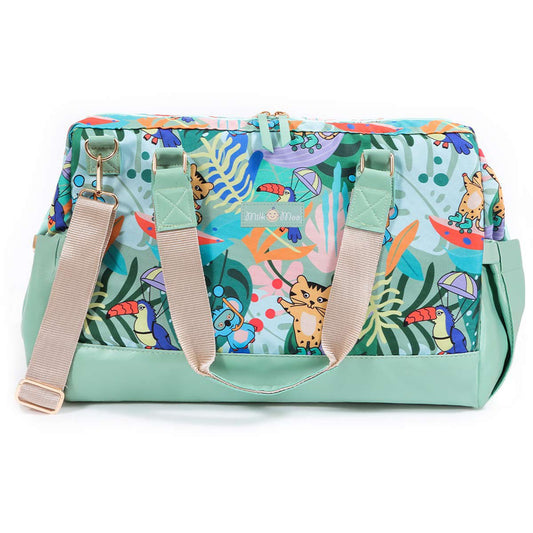 Milk&Moo waterdichte luier multifunctionele babyreisluiertas Jungle Friends Joy&Bloom