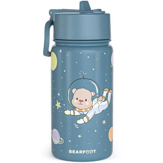 Thermo kinderdrinkfles RVS - Astro Beer blauw Joy&Bloom