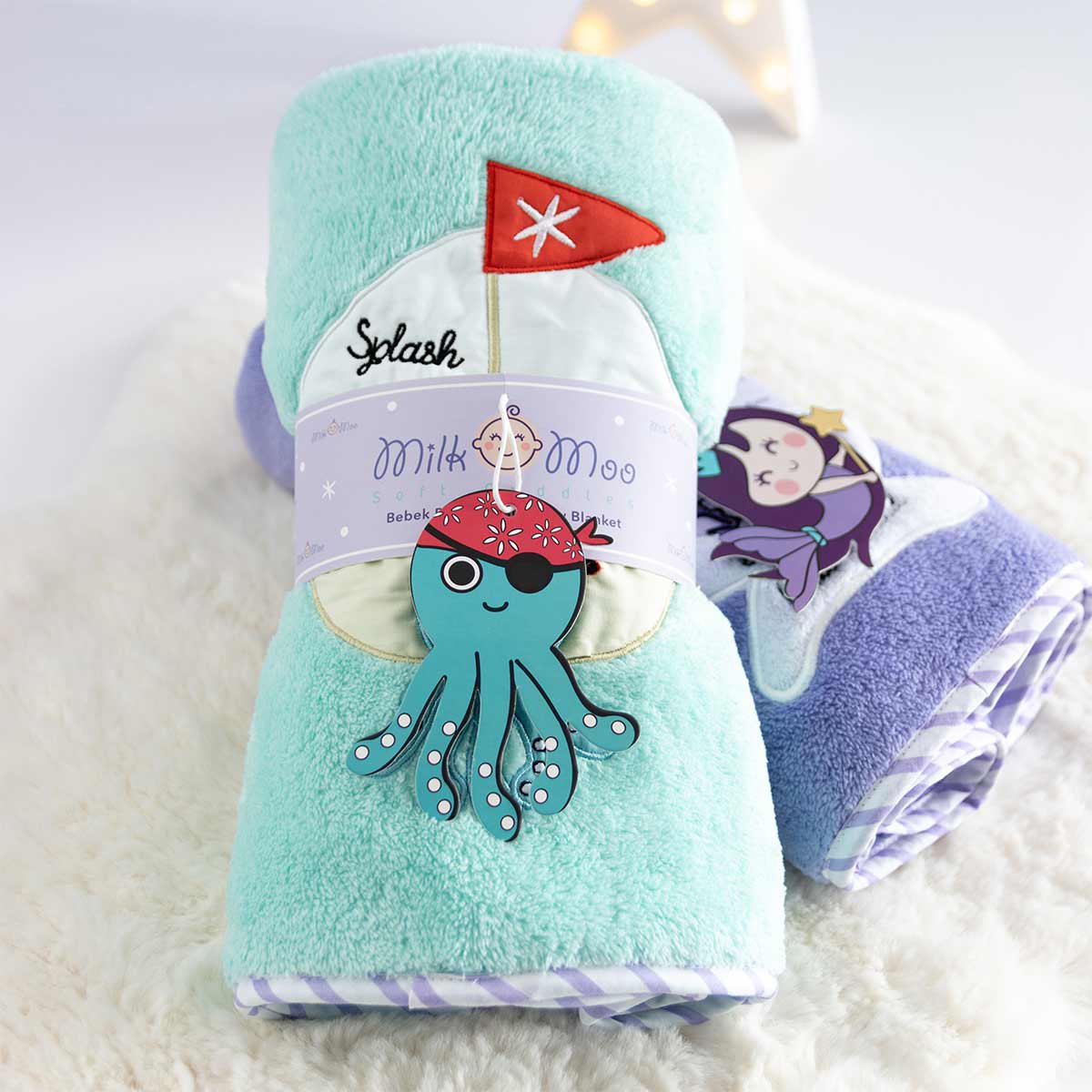 Milk&Moo Sailor Octopus babydeken voor kinderwagen Joy&Bloom