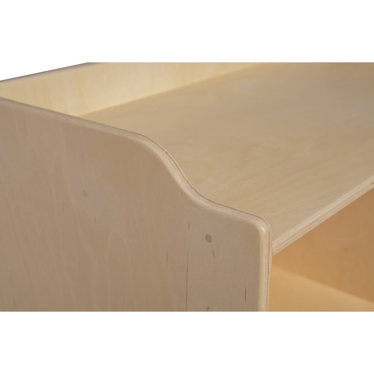 Van Dijk Toys houten poppencommode / poppen commode - Naturel met wit (Kinderopvang kwaliteit) Joy&Bloom