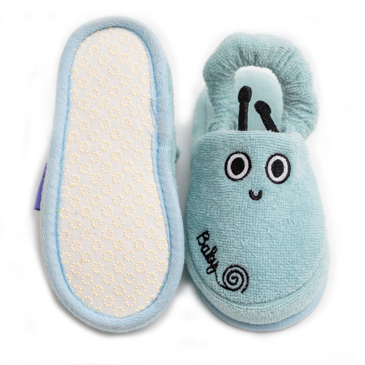 Milk&Moo Sangaloz peuter kinderpantoffels, %100 katoen, voor huis, bad, binnengebruik Joy&Bloom