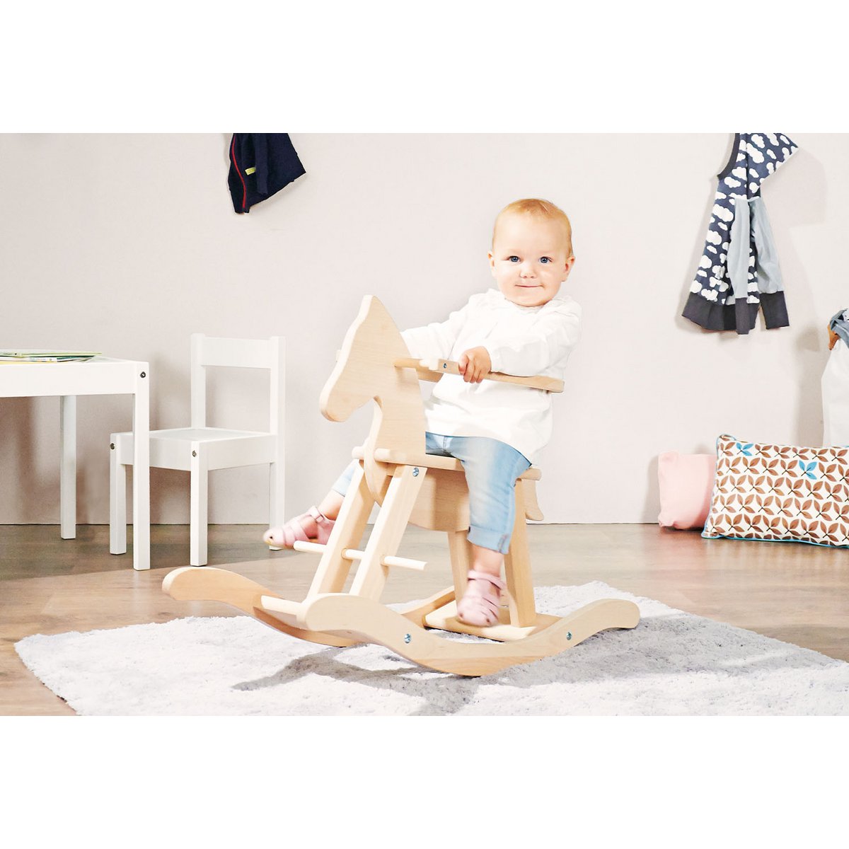 Schommelpaard "Pinolino" met ring Joy&Bloom