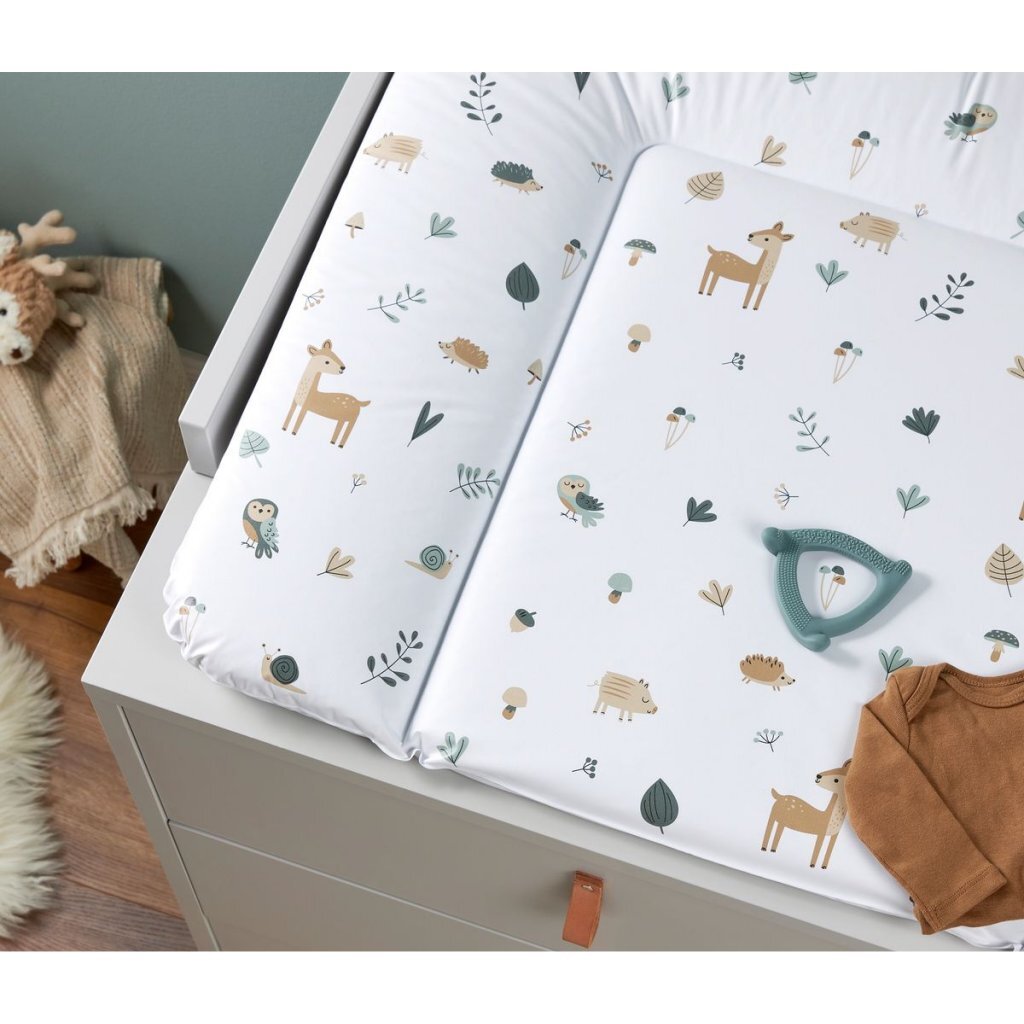 Rotho Aankleedkussen Bosdieren 85X72 Cm Wit