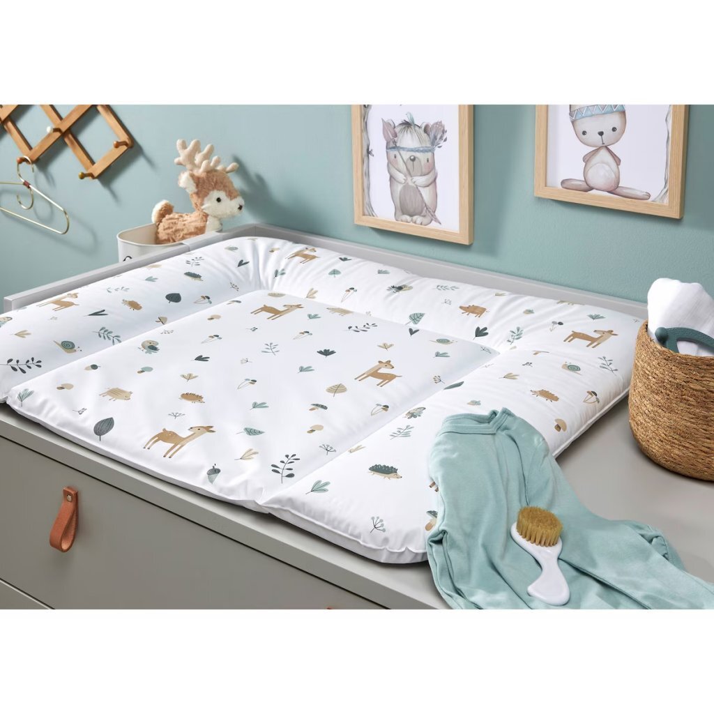 Rotho Aankleedkussen Bosdieren 85X72 Cm Wit