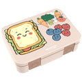 Lunchbox met compartimenten, licht en lek -proof -Sandwich Brown Joy&Bloom