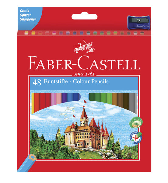Faber Castell Fc-120148 Kleurpotlood Faber-Castell Castle Zeskantig Karton Etui Met 48 Stuks Default Title Kleurpotloden Joy&Bloom