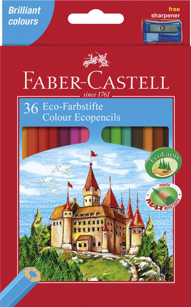 Faber Castell Fc-120136 Kleurpotlood Faber-Castell Castle Zeskantig Karton Etui Met 36 Stuks Default Title Kleurpotloden Joy&Bloom