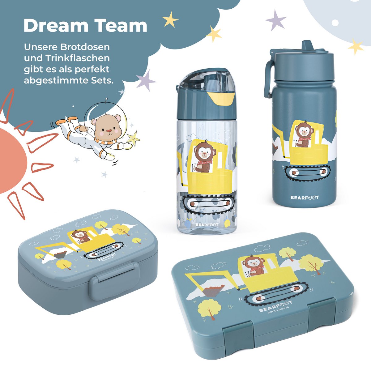 Thermo kinderdrinkfles RVS - graafmachine Joy&Bloom