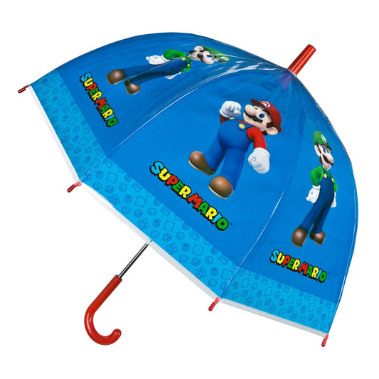 Super Mario Kinderparaplu 66 Cm Blauw Default Title Kinderparaplu's Joy&Bloom