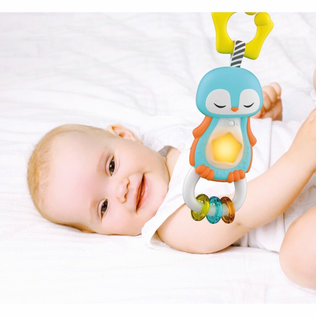 Clementoni Baby Pinguïn Rammelaar + Licht En Geluid Rammelaars Joy&Bloom