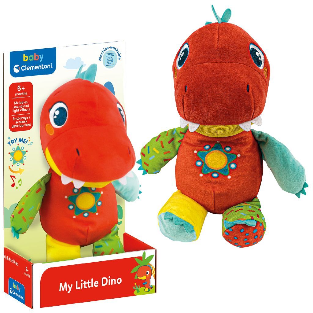 Clementoni Baby My Little Dino Knuffel + Geluid Default Title Interactieve Knuffels Joy&Bloom