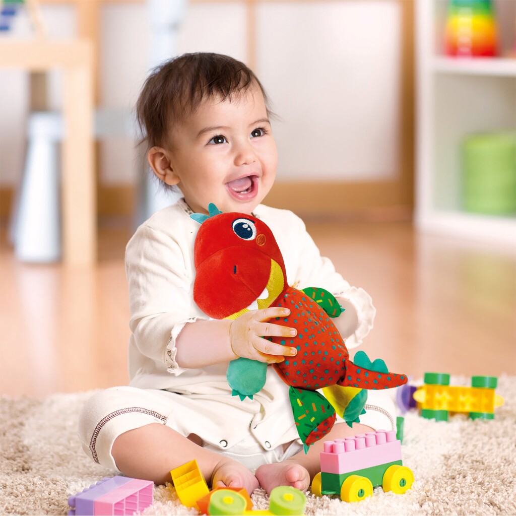 Clementoni Baby My Little Dino Knuffel + Geluid Interactieve Knuffels Joy&Bloom