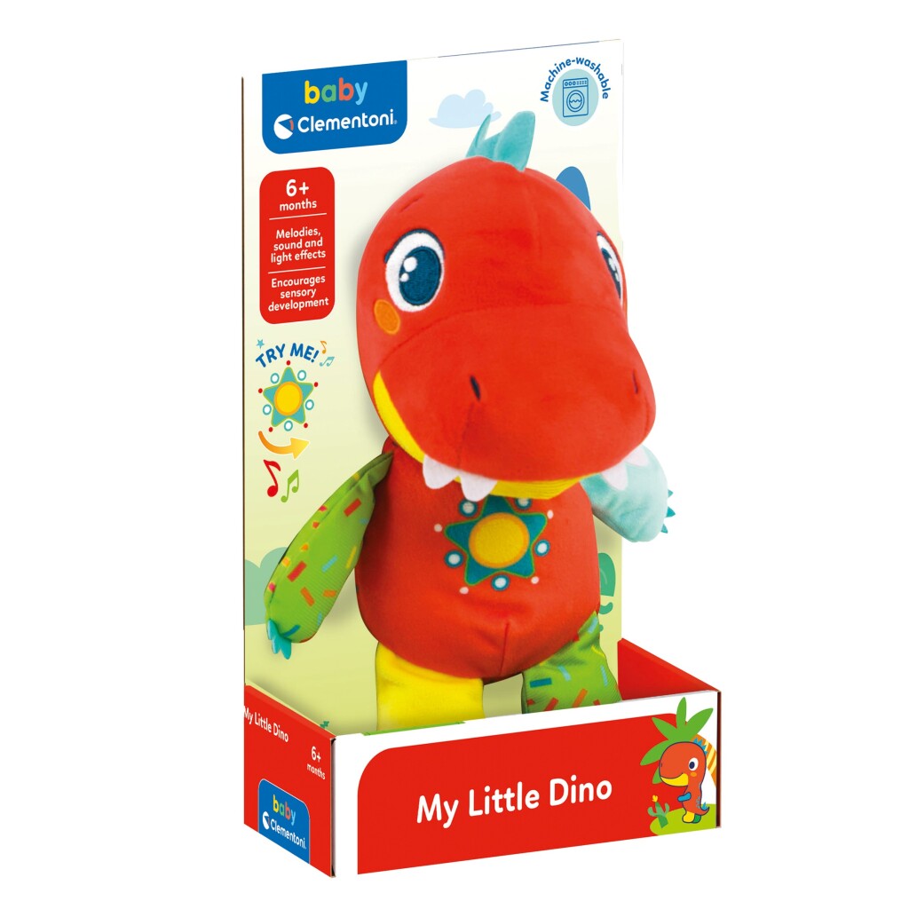 Clementoni Baby My Little Dino Knuffel + Geluid Interactieve Knuffels Joy&Bloom