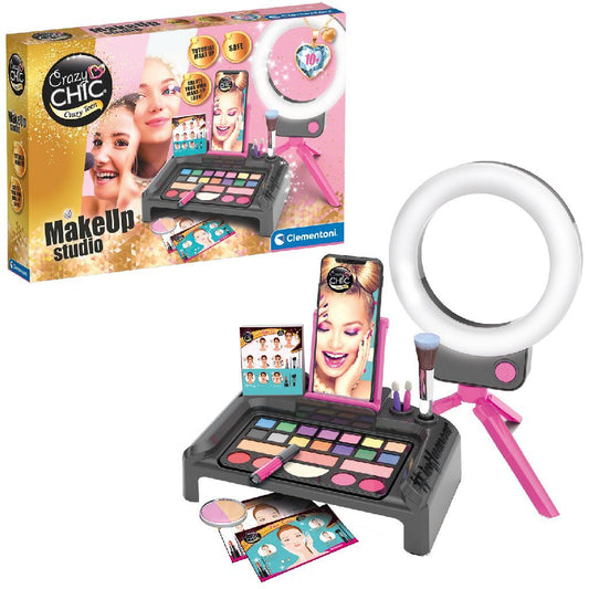 Clementoni Crazy Chic Make-Up Studio + Licht Default Title Make-up en Haar Joy&Bloom