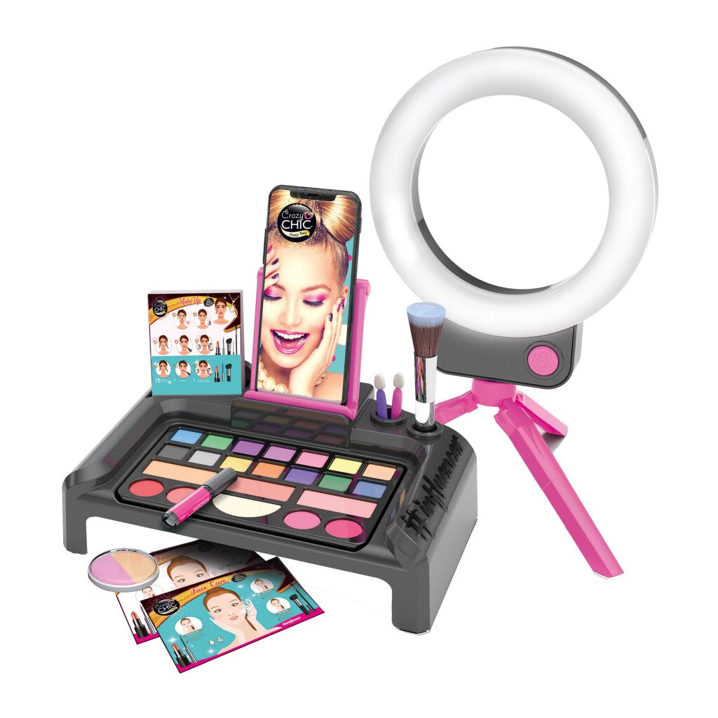 Clementoni Crazy Chic Make-Up Studio + Licht Make-up en Haar Joy&Bloom