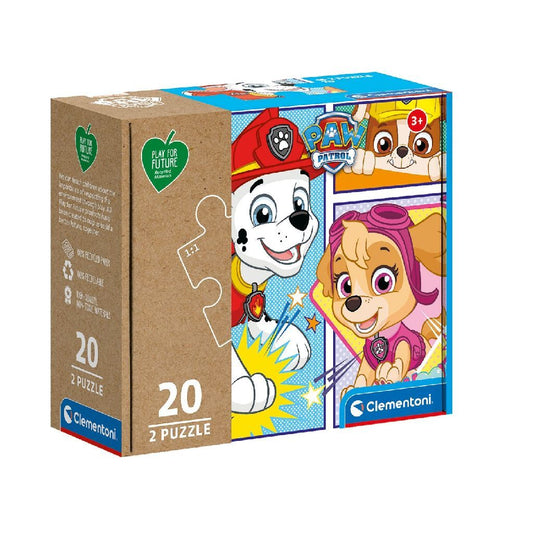 Clementoni Puzzel Paw Patrol 2X20 Stukjes Default Title Paw Patrol Joy&Bloom