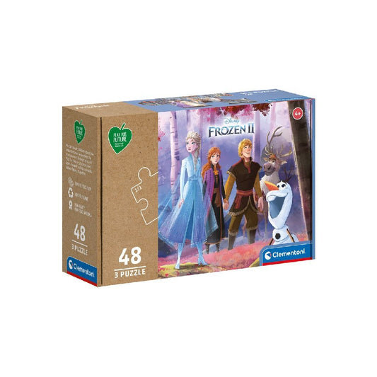 Clementoni Puzzel Disney Frozen 2 3X48 Stukjes Default Title Kinderpuzzels Joy&Bloom