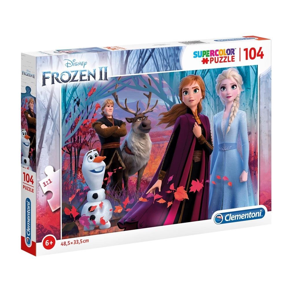 Clementoni Disney Frozen 2 Supercolor Puzzel 104 Stukjes Default Title Kinderpuzzels Joy&Bloom