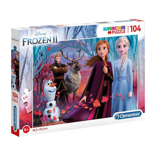 Clementoni Disney Frozen 2 Supercolor Puzzel 104 Stukjes Default Title Kinderpuzzels Joy&Bloom