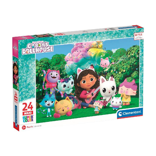 Clementoni Supercolor Puzzel Gabbys Dollhouse 24 Maxi Stukjes Default Title Gabby's Dollhouse Joy&Bloom