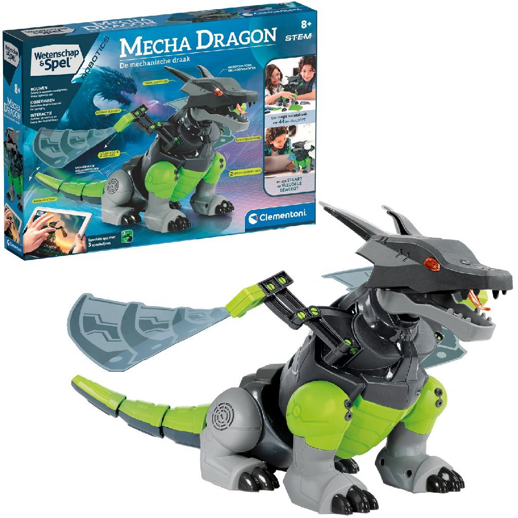 Clementoni Coding Lab Mecha Dragon Default Title Wetenschap/Experimenten Joy&Bloom