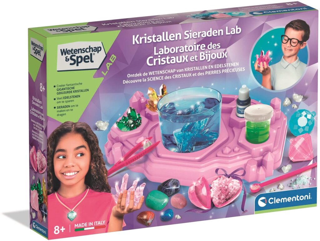 Clementoni Wetenschap Kristallen Maken Laboratorium Groot Default Title Wetenschap/Experimenten Joy&Bloom