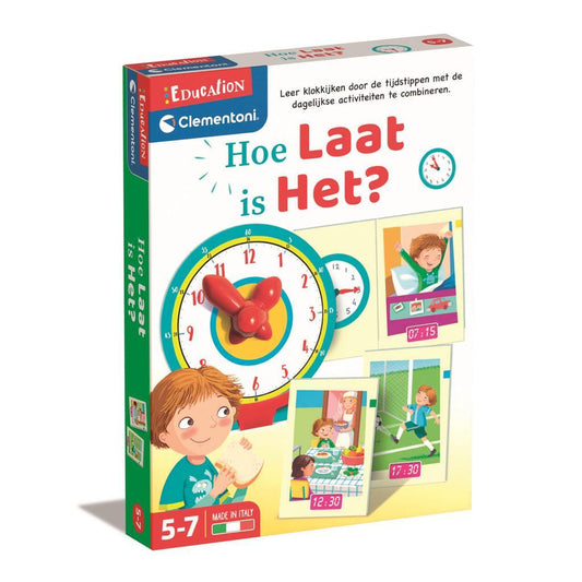 Clementoni Education Hoe Laat Is Het? Default Title Spelend Leren Joy&Bloom