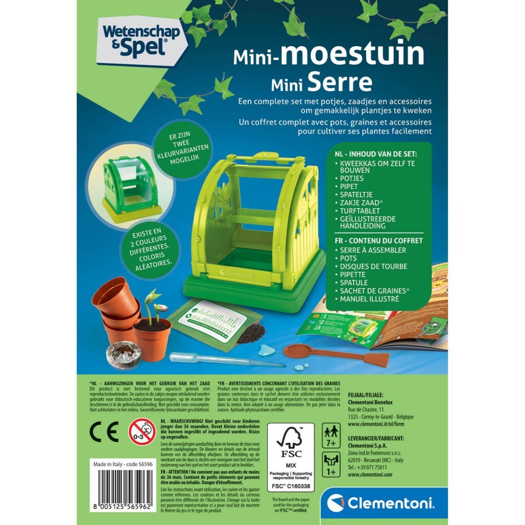 Clementoni Wetenschap Mini Kas Wetenschap/Experimenten Joy&Bloom
