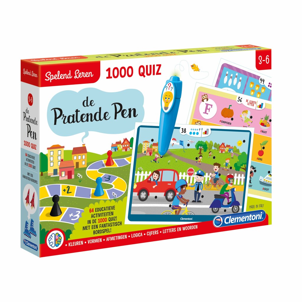 Clementoni Spelend Leren 1000 Quiz De Pratende Pen Spelend Leren Joy&Bloom