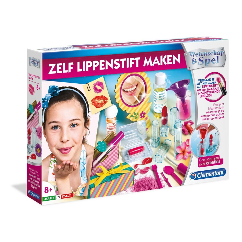 Clementoni Wetenschap Lippenstift Maken Default Title Make-up en Haar Joy&Bloom