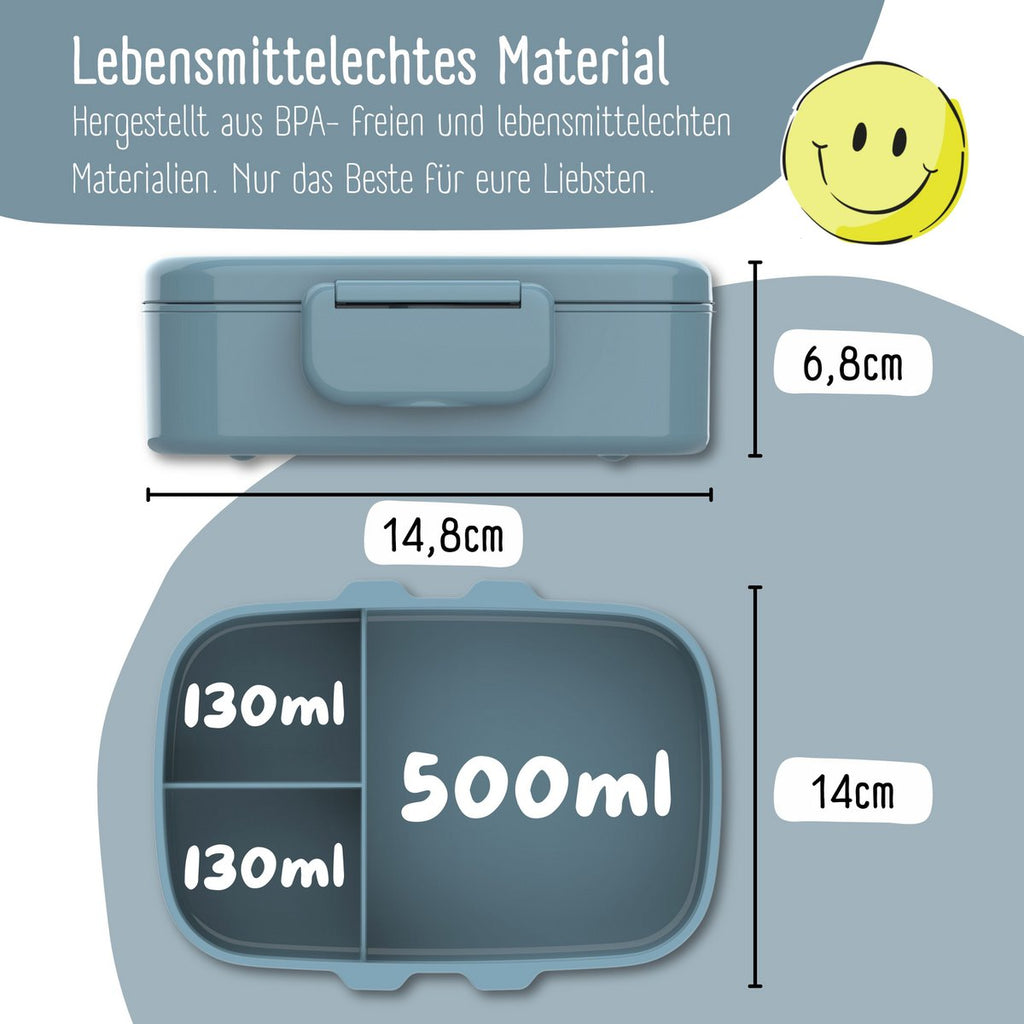 Kinderlunchbox met vakken, licht en lekvrij - Spel Joy&Bloom