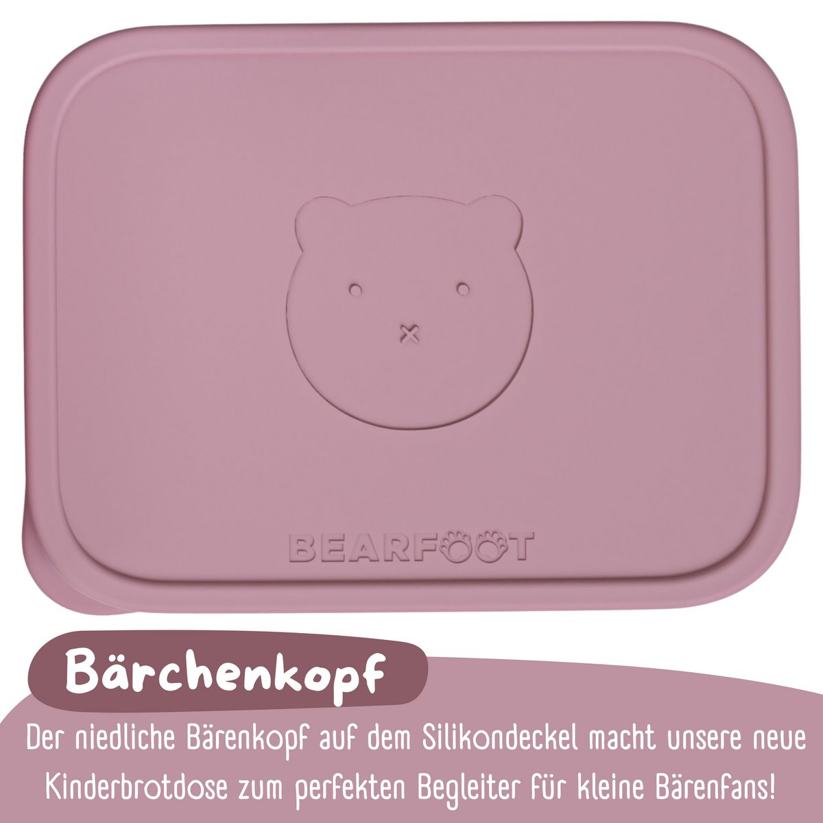 Lunchbox kinder RVS met siliconen inzetstuk - roze Joy&Bloom