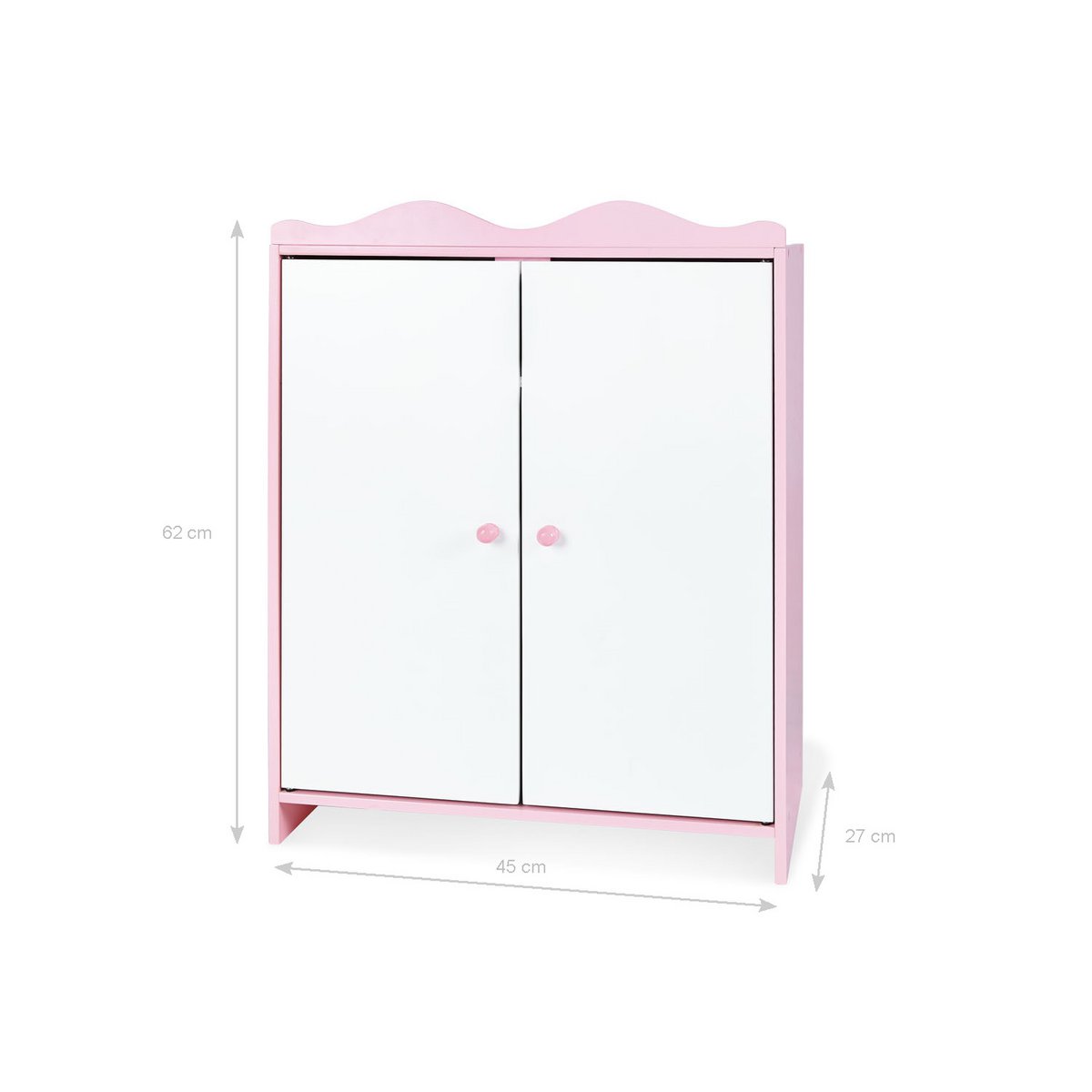 Poppen kledingkast "jasmine", 4 delen