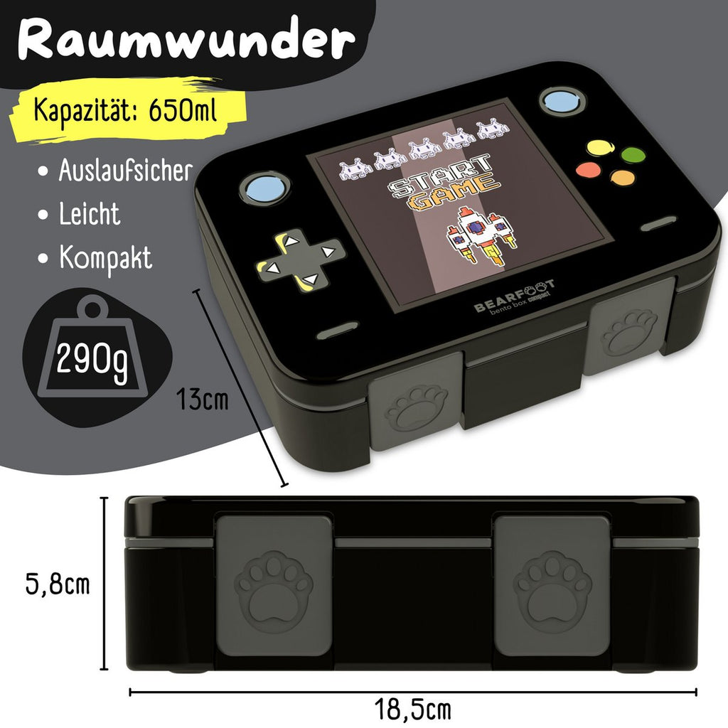 Leaf kan met onderwerpen, licht en lek -proof - game zwart Joy&Bloom